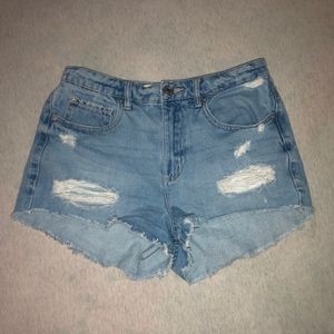 HIGH WAISTED JEAN SHORTS